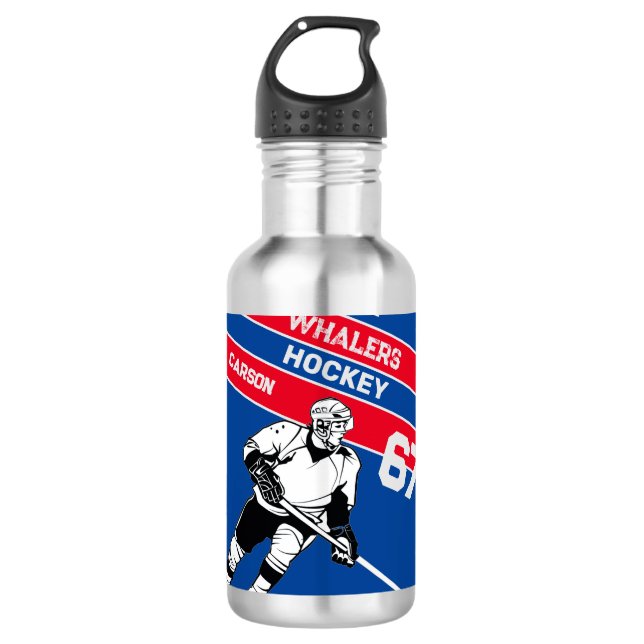 Personalised Hockey Water Bottle (Front)