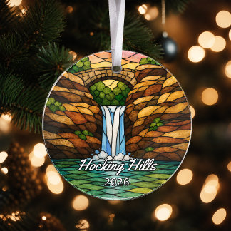Personalised Hocking Hills State Park Acrylic Orna Ornament