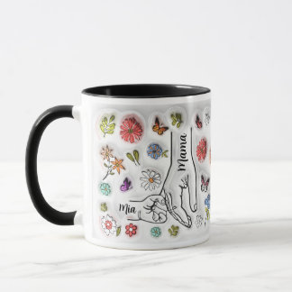 Personalised Holding Mum‘s Hand - 1 Child Mug