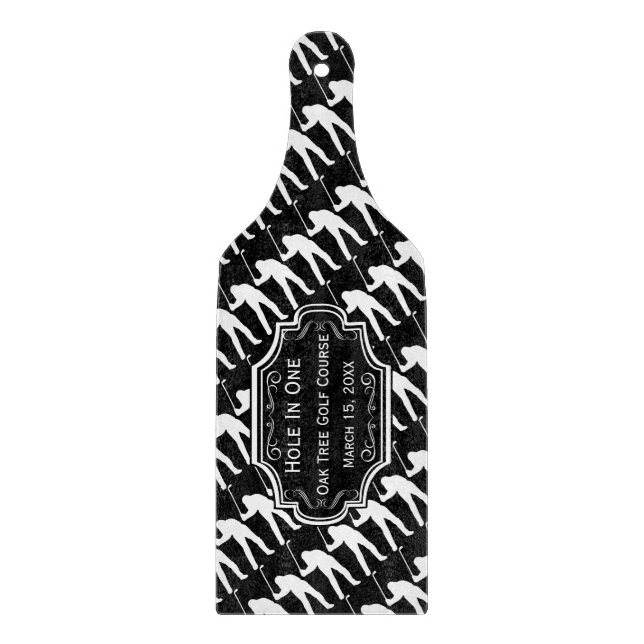 Personalised Hole In One Man Cave GOLFER'S Lodge Cutting Board (Front)