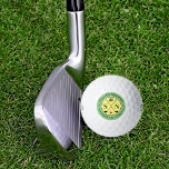 Personalised hole-in-one Name Classic Golf Balls<br><div class="desc">Birthday gift ideas for golfers...  stylish design with his name and initials personalised in a green-yellow circle,  with custom number 40 (his age) and words 'HOLE IN ONE'...  for the greatest golf-player in your life,  a dad or husband who loves golfing.</div>