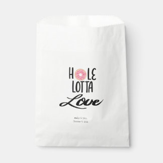 Personalised “Hole Lotta Love” Doughnut Favour Bag
