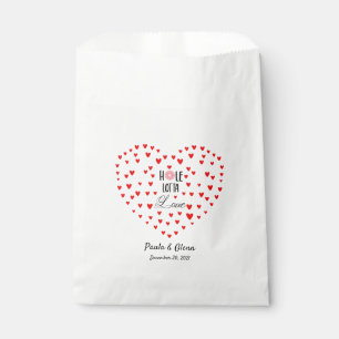 Personalised Hole Lotta Love  Doughnut Favour Bags