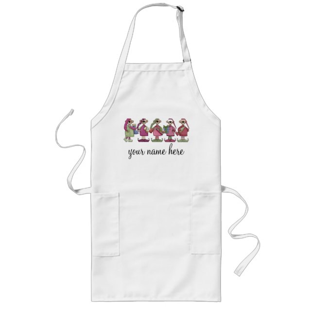 Personalised Holiday Baking Apron (Front)