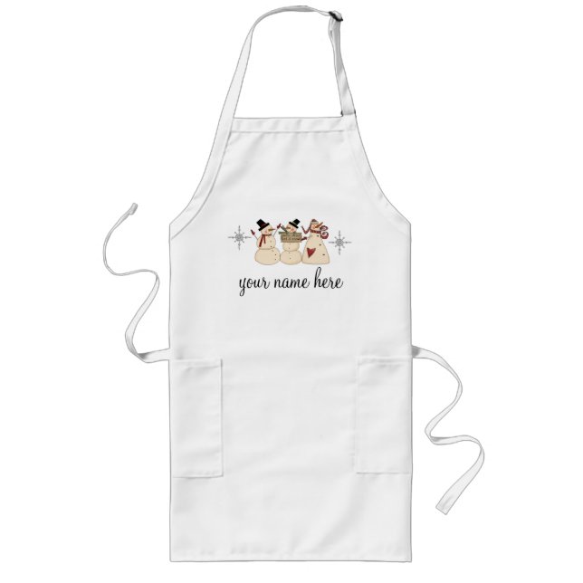 Personalised Holiday Baking Apron (Front)