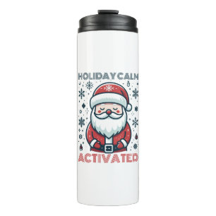  Personalised Holiday Calm Santa Thermal Tumbler