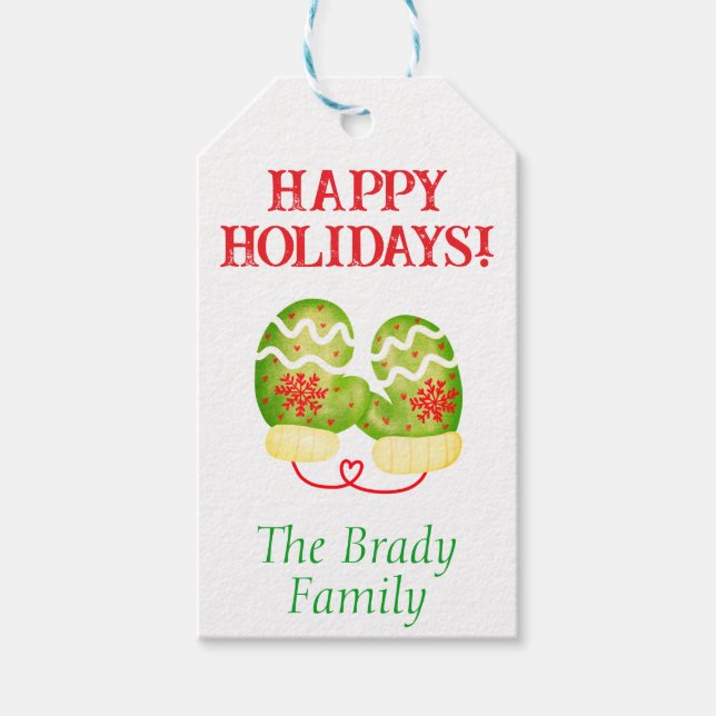 Personalised holiday gift tag (Front)