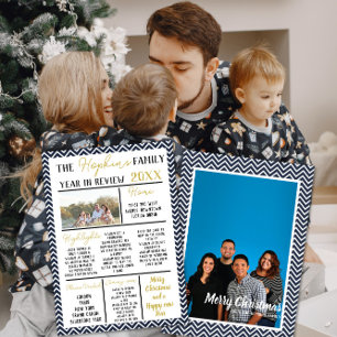 Personalised Holiday Keepsake Card Year in Review