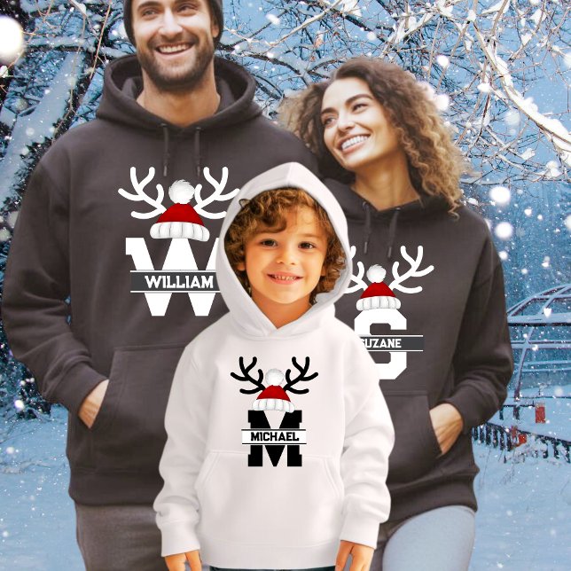Personalised Holiday Matching Family Hoodie (Creator Uploaded)