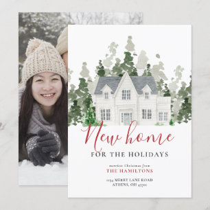 Personalised Holiday Moving Announcement PhotoCard