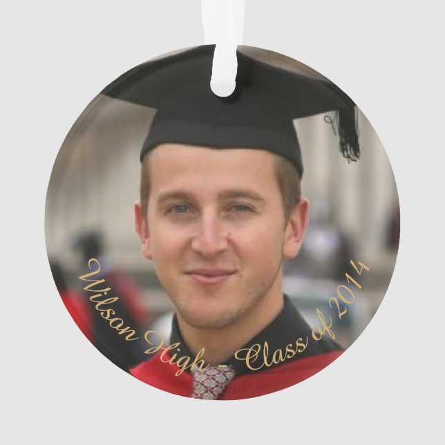 Personalised Holiday Photo Snowflake Ornament (Back)