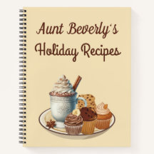 Personalised Holiday Recipe Notebook