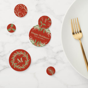 Personalised Holiday Table Confetti