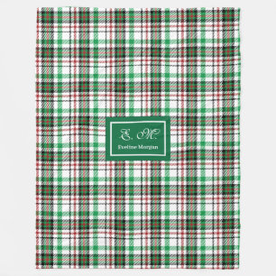 Personalised Holiday Throw Blanket Plaid Keepsake