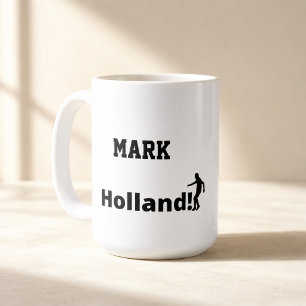 Personalised Holland Soccer Fan Coffee Mug