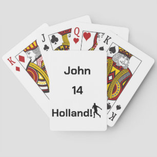 Personalised Holland Soccer Game Night Playing Cards
