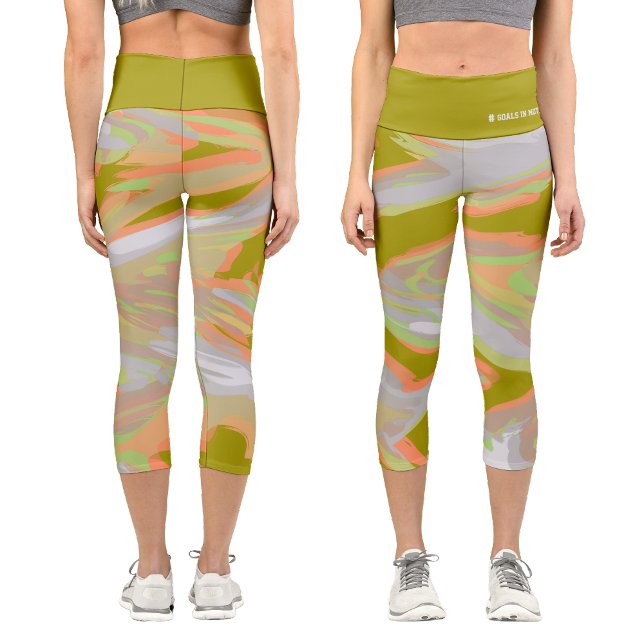 Personalised Holographic Camouflage  Capri Leggings (Creator Uploaded)