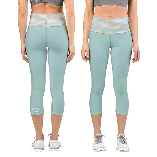 Personalised Holographic Camouflage  Capri Leggings (Creator Uploaded)