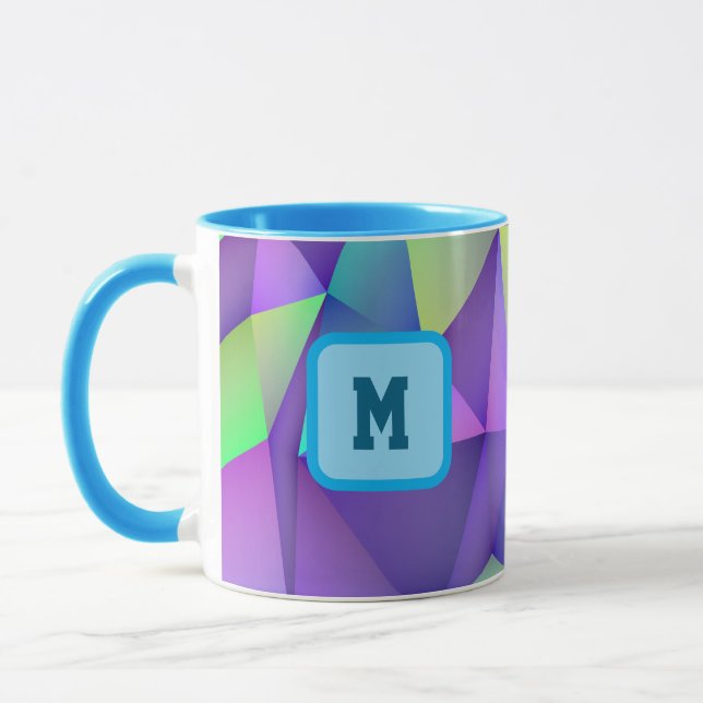 Personalised Holographic Initial Coffee Mug Custom (Left)
