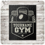 Personalised Home GYM Kettlebell Fitness Trainer   Jigsaw Puzzle<br><div class="desc">Personalised Home GYM Kettlebell Fitness Trainer Weight Lifting design - Customise with your Name or Custom Text!</div>