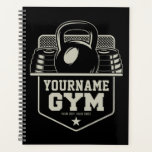 Personalised Home GYM Kettlebell Fitness Trainer   Planner<br><div class="desc">Personalised Home GYM Kettlebell Fitness Trainer Weight Lifting design - Customise with your Name or Custom Text!</div>