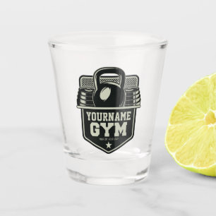 Personalised Home GYM Kettlebell Fitness Trainer  Shot Glass