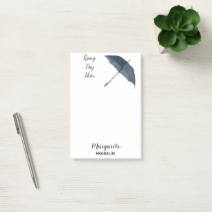 Personalised Home Office Rainy Day Notes