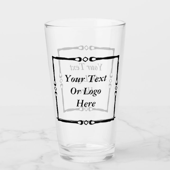 Personalised Home Or Business Glass (Front)