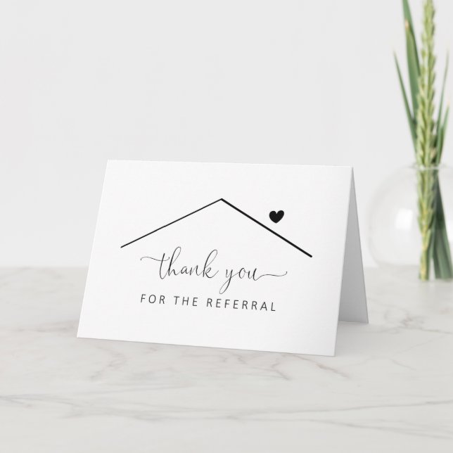 Personalised Home Referral Thank You Card (Front)