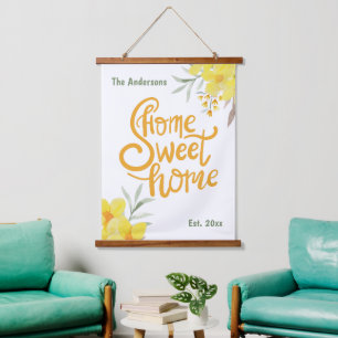 Personalised Home Sweet Home Beautiful Decor Wall  Hanging Tapestry