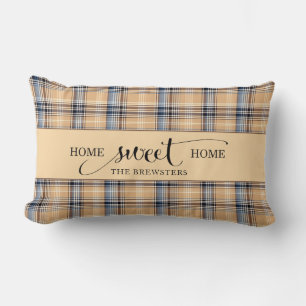 Personalised Home Sweet Home Family Name Lumbar Cushion
