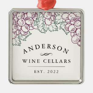 Personalised Home Wine Cellar Metal Tree Decoration