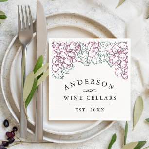 Personalised Home Wine Cellar Napkin
