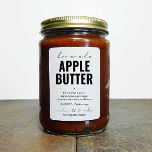 Personalised Homemade Apple Butter Label