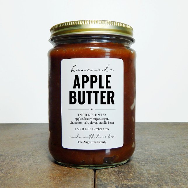 Personalised Homemade Apple Butter Label (Creator Uploaded)