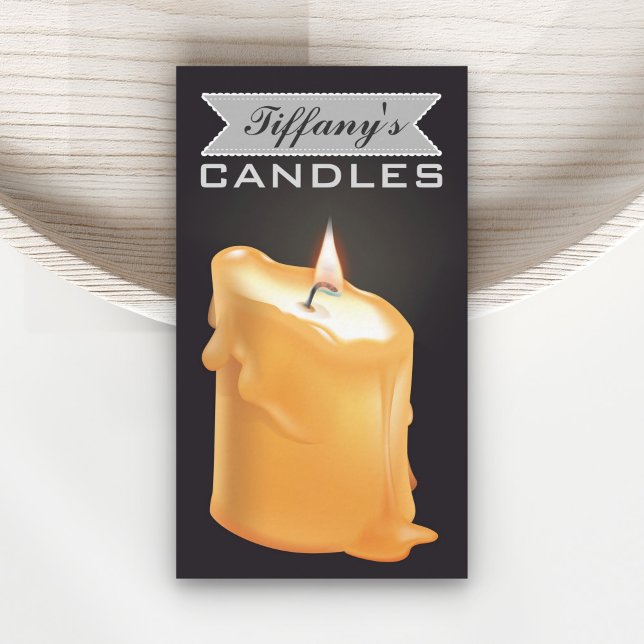 Personalised Homemade Candles | Handmade Candles Business Card (Creator Uploaded)