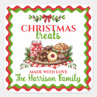 Personalised Homemade Christmas Treat Stickers
