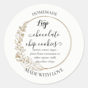 Personalised Homemade Cookies Label