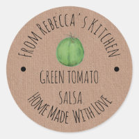 Personalised Homemade Green Tomato Salas