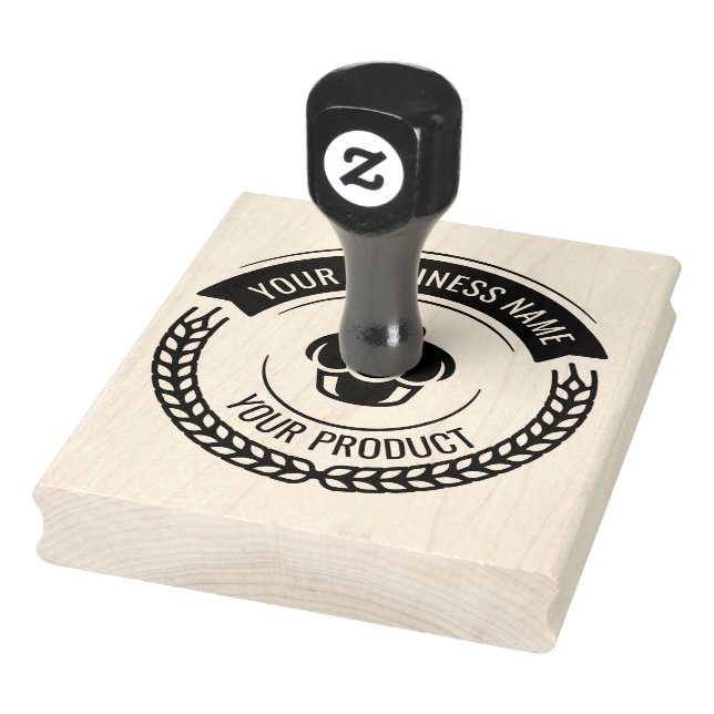 Personalised Homemade Logo Custom Large Rubber Sta Rubber Stamp (Stamp)