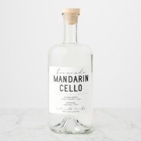 Personalised Homemade Mandarincello Label