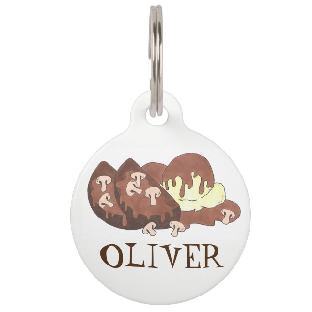 Personalised Homemade Meat Loaf Meatloaf Potatoes Pet Tag (Front)