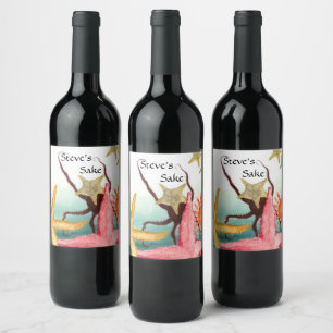 Personalised Homemade Sake Rice Wine Sushi label