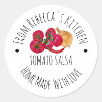 Personalised Homemade  Salsa Canning label