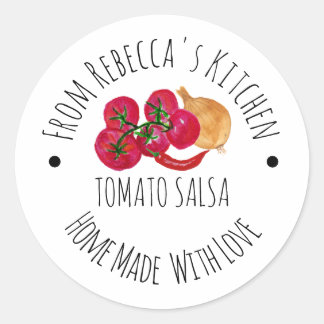 Personalised Homemade  Salsa Canning label