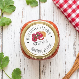 Personalised Homemade Salsa Canning label
