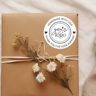 Personalised Homemade Thank you  Classic Round Sticker