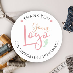 Personalised Homemade Thank you  Classic Round Sticker