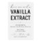 Personalised Homemade Vanilla Extract Label