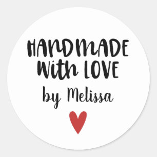 Personalised Homemade With Love Baking Label